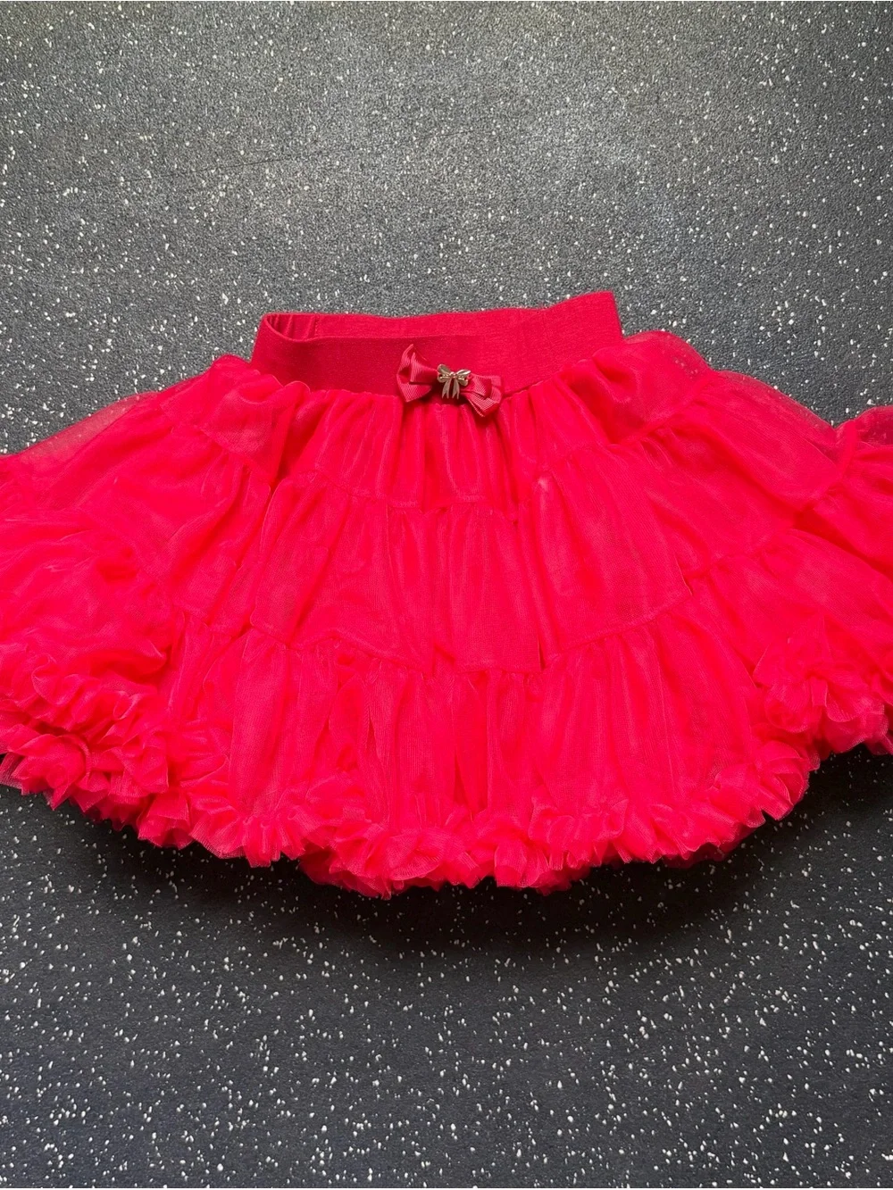 Mimi Tutu Girls Red Ruffle Tutu Skirt Size 7/8Y
